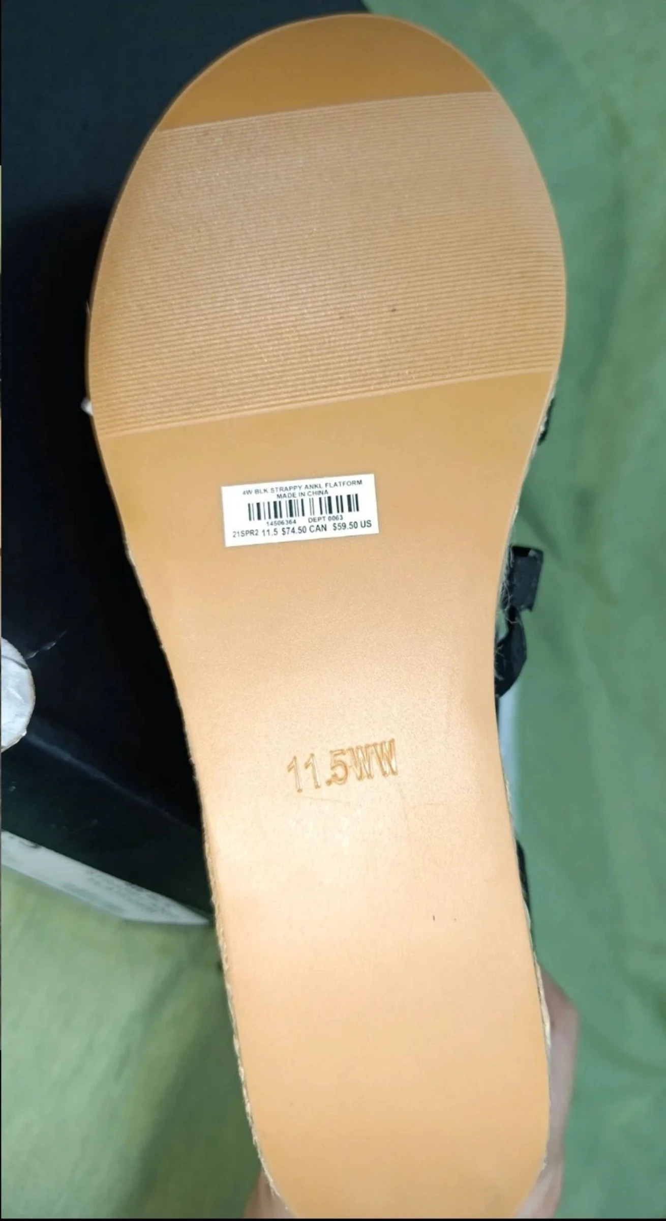Zwarte espadrilles met hak Torrid 11.5US/44EUR – photo 6